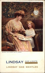 Lindsay Gas Lights Postcard