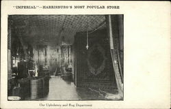 Upholstery and Rug Department Postcard