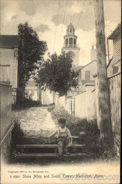 Stone Alley and South Tower Nantucket Massachusetts