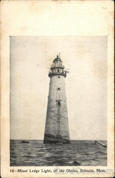 Minot Ledge Light, off The Glades Scituate Massachusetts