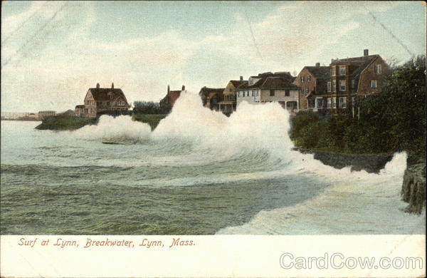 Surf at Breakwater Lynn Massachusetts