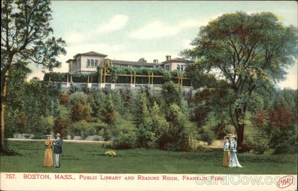 Public Library and Reading Room, Franklin Park Boston Massachusetts