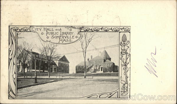 City Hall and Public Library Somerville Massachusetts