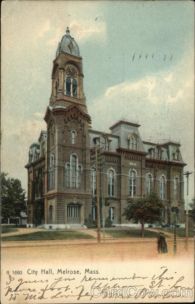 View of City Hall Melrose Massachusetts