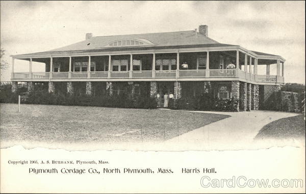 Plymouth Cordage Co., harris Hall North Plymouth Massachusetts