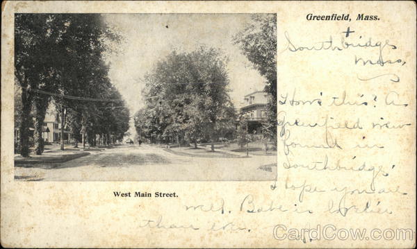 West Main Street Greenfield Massachusetts