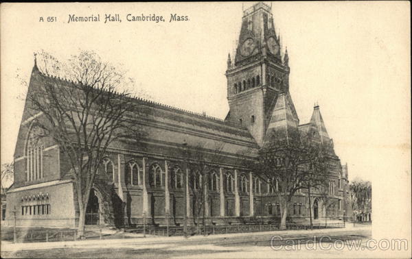 Memorial Hall Cambridge Massachusetts