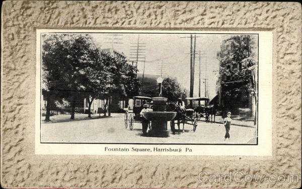 View of Fountain Square Harrisburg Pennsylvania