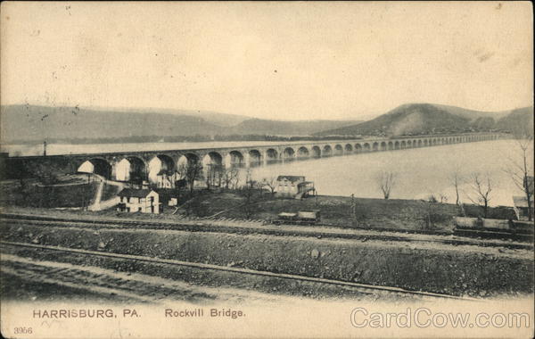 View of Rockville Bridge Harrisburg Pennsylvania