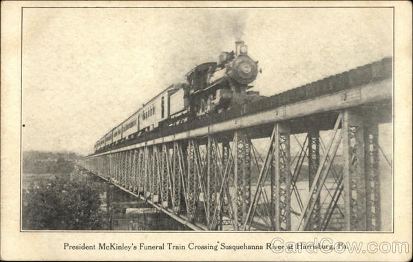 President McKinley's Funeral Train Harrisburg Pennsylvania