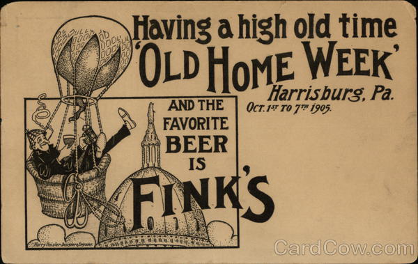 Having a high old time, 'Old Home Week', Oct. 1st to 7th 1905 Harrisburg Pennsylvania