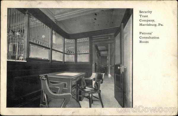Security Trust Company - Patrons Consultation Room Harrisburg Pennsylvania