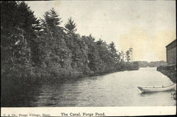 C& Co., The Canal, Forge Pond Forge Village, MA Postcard Postcard Postcard