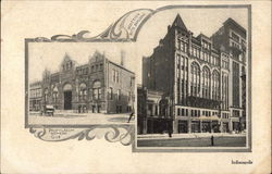 Scottish Rite Building, Propylaeum Women's Club Indianapolis, IN Postcard Postcard Postcard