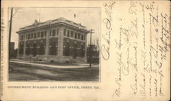 Government Building and Post Office Pekin, IL Postcard Postcard Postcard