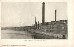 Mills on Merrimac River Postcard