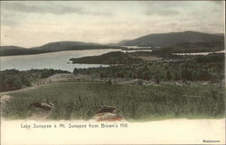 Lake Sunapee & Mt. Sunapee from Brown's Hill Postcard