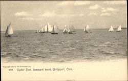 Oyster Fleet , Homeward Bound Bridgeport, CT Postcard Postcard Postcard