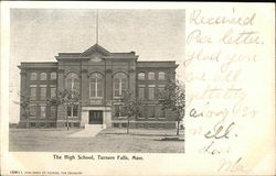 The High School Turners Falls, MA Postcard Postcard Postcard