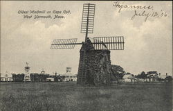 Oldest Windmill on Cape Cod Postcard