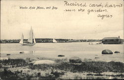 Bay View, Sailboats Woods Hole, MA Postcard Postcard Postcard