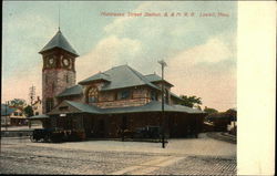 Middlesex Street Station, B. & M. R. R. Lowell, MA Postcard Postcard Postcard