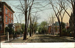 Elm St. View Worcester, MA Postcard Postcard Postcard