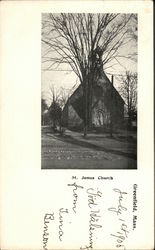 St. James Church Greenfield, MA Postcard Postcard Postcard