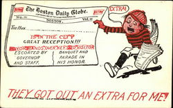 They Got Out An Extra For Me! Postcard