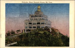 Summit House, Mt. Tom Holyoke, MA Postcard Postcard Postcard