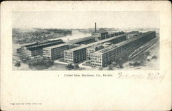 United Shoe Machinery Co. Beverly, MA Postcard Postcard Postcard