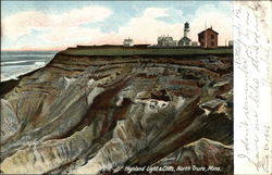 Highland Light & Cliffs North Truro, MA Postcard Postcard Postcard