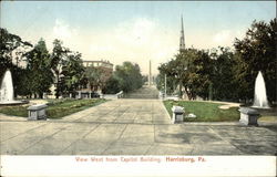 View West from Capitol Building Postcard