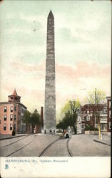Soldiers Monument Postcard