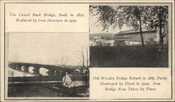 The Camel Back Bridge & The Old Wooden Bridge Postcard