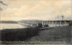 The Cumberland Valley R.R. Bridge, crossing the Susquehanna River Postcard