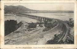 West End of Rockville Bridge, Longest Stone Bridge in the World Postcard