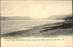 View of the Rockville Bridge, Largest Stone Bridge in the World Postcard