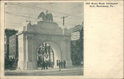 Old Home Week Triumphal Arch Postcard