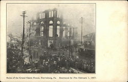 Ruins of the Grand Opera House Postcard