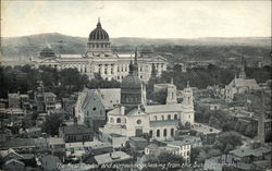 The New Capitol and Surroundings, Looking from the Susquehanna Postcard