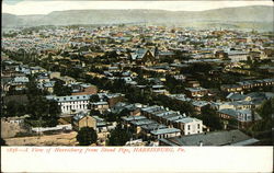View of City from Stand Pipe Postcard