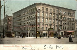 Commonwealth Hotel Harrisburg, PA Postcard Postcard Postcard