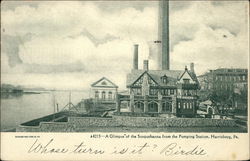Glimpse of the Susquehanna River from the Pumping Station Postcard