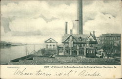 Glimpse of the Susquehanna River from the Pumping Station Harrisburg, PA Postcard Postcard Postcard