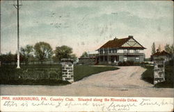 Country Club, Situated along the Riverside Drive Postcard