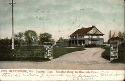 Country Club, Situated along the Riverside Drive Harrisburg, PA Postcard Postcard Postcard