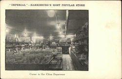 Corner in China Department of Imperial Store Postcard
