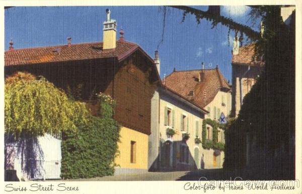 Swiss Street Scene Switzerland