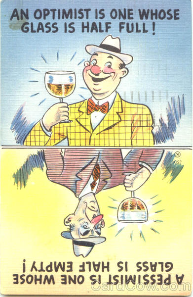 An Optimist Drinking